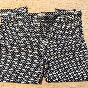 Merona Geometric Black and White Cropped Pants